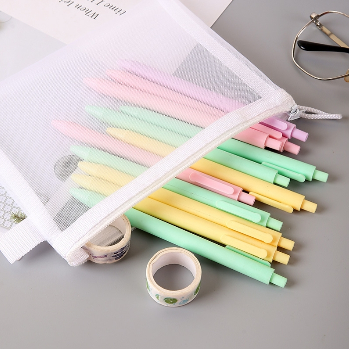 กระเป๋าใส่ปากกา ผ้าตาข่ายใส ขนาด A6 A5 A4 สําหรับนักเรียน - รูปที่ 2