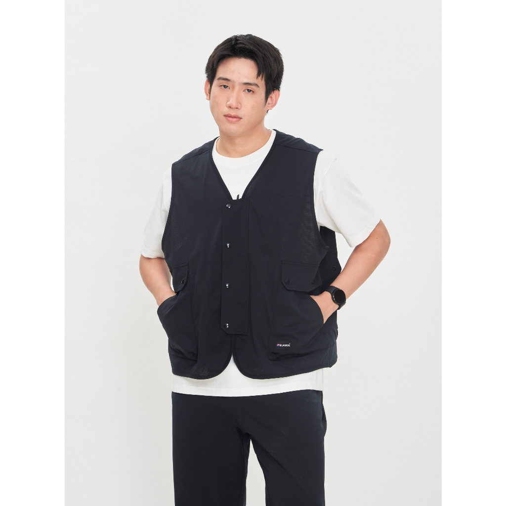 เสื้้อกั๊ก AIR GRID TECH Fisherman Vest Kawa รุ่น 03WFVWL ภายใต้เครือแบรนด์ Mountain Peak