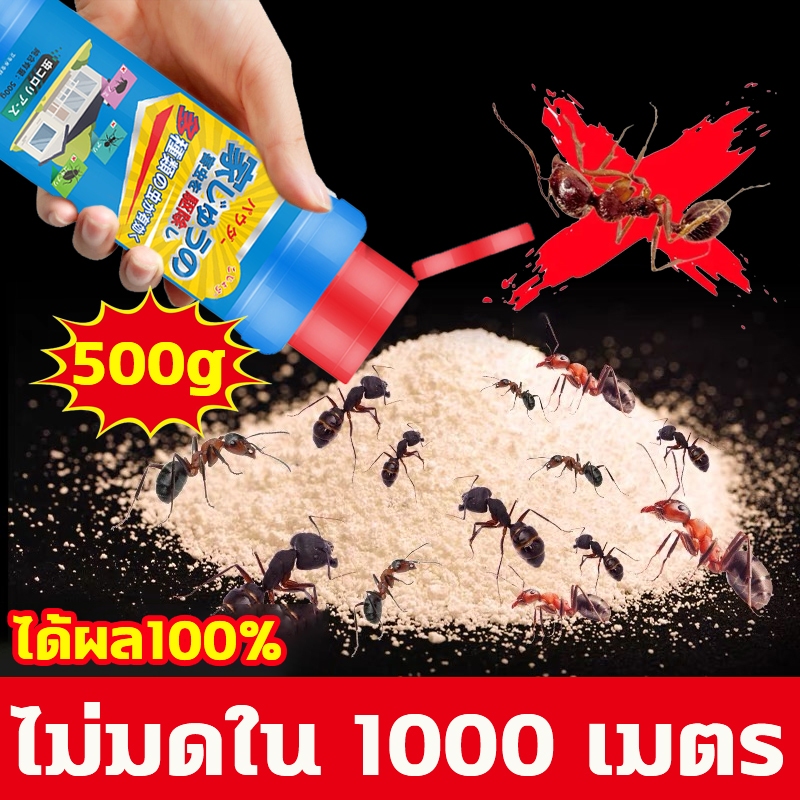 1ตัวเป็นพิษ จะตายยกรัง ยาฆ่ามด เหยื่อมด กำจัดมด 500g สูตรตายยกรัง ภายใน 5 นาที ไม่อันตรายต่อผู้คนและสัตว์เลี้ยง