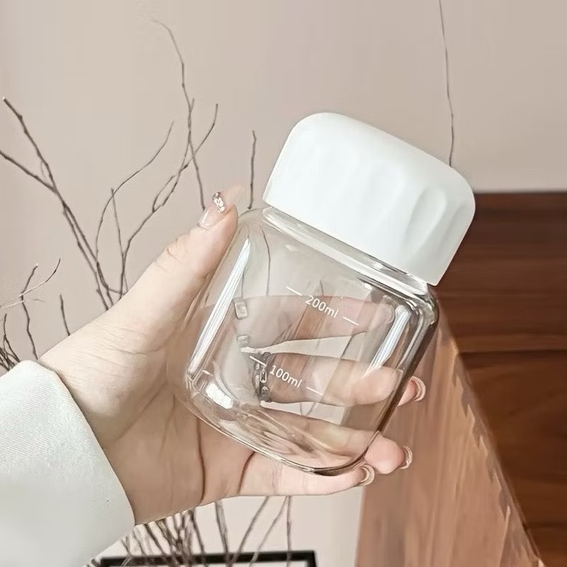 YP-402  ขวดน้ําขนาดเล็กแบบพกพา น่ารักมินิมอล ใส่นม 200 ml ใส่กาแฟ Portable cup