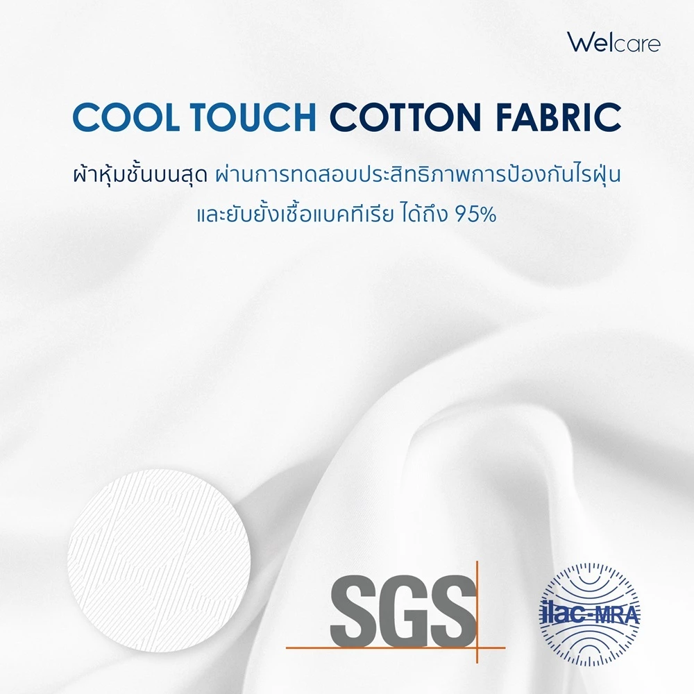 Welcare Mattress Model Y ที่นอนพ็อกเก็ตสปริง 7 โซน thumbnail 6