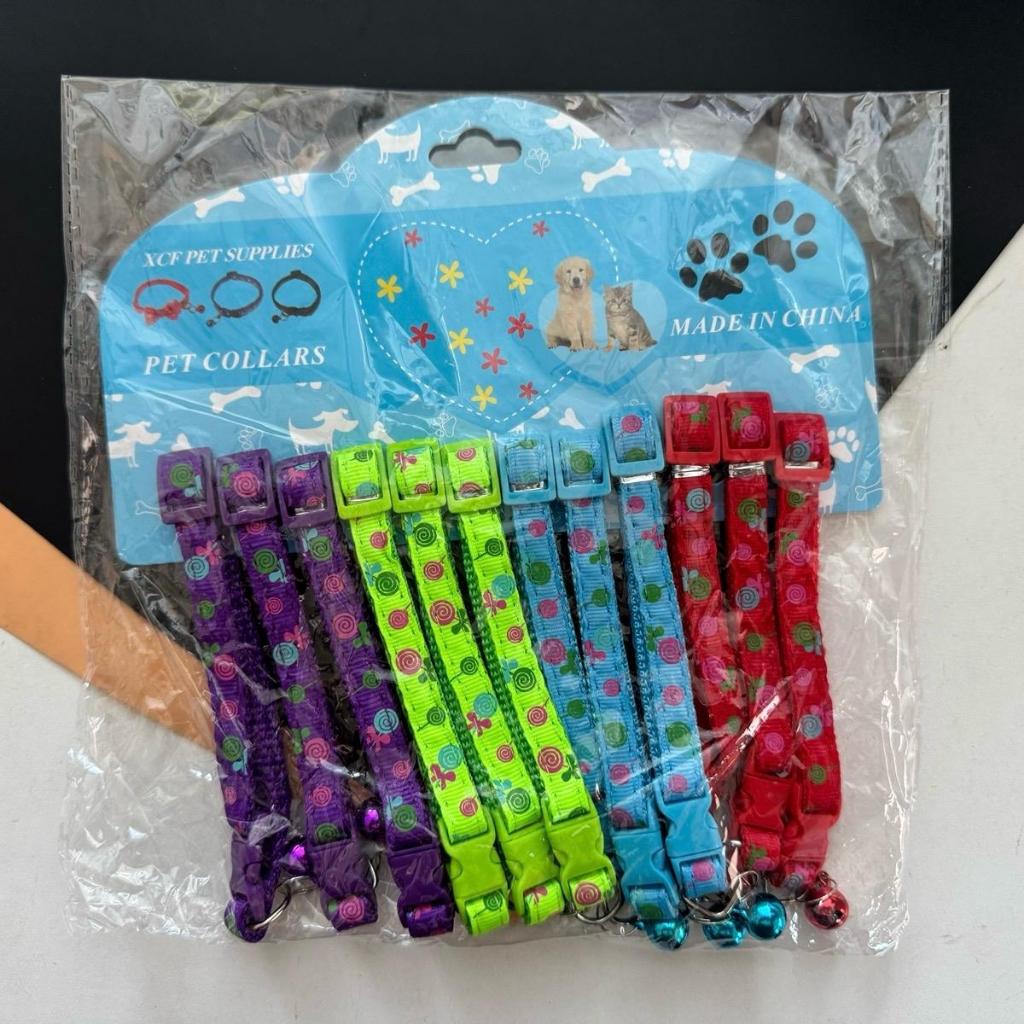 (ยกโหล 12 ชิ้น) No.647 ปลอกคอสัตว์เลี้ยง พร้อมกระดิ่ง สุดน่ารัก คละลาย สินค้าค้ายกโหล สุ่มลาย (12ชิ้น) - รูปที่ 5