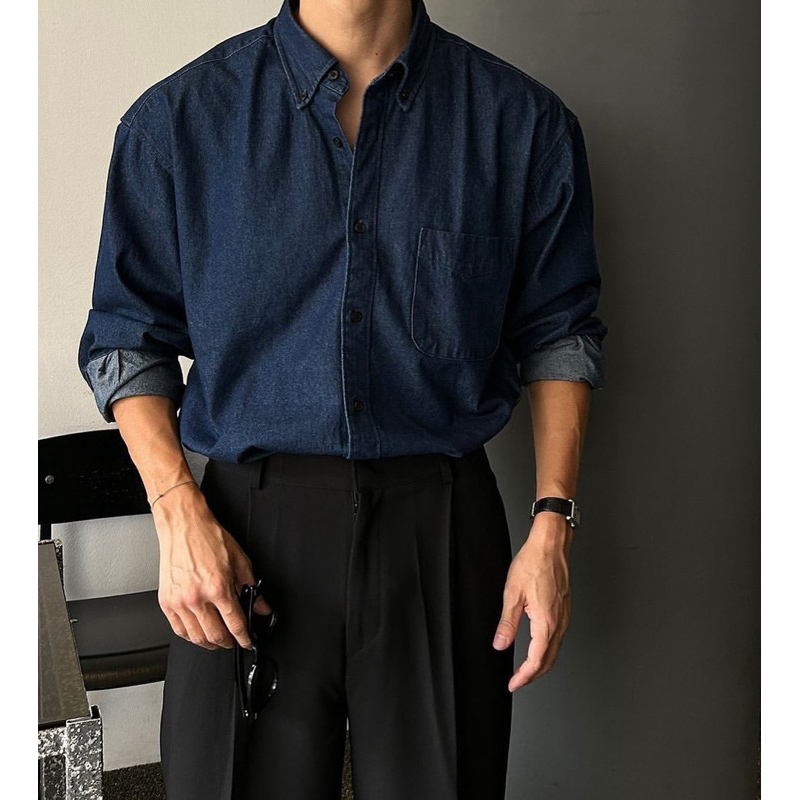Cotton denim shirt (LN)
