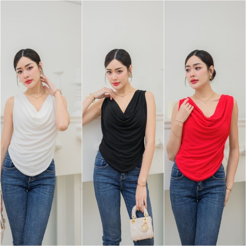 เสื้อคอถ่วง หลังไขว้ ใส่สบายไม่ร้อน เซ็กซี่สุดๆๆ