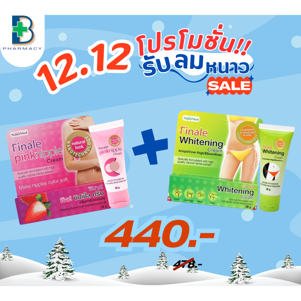 **ไม่ระบุชื่อสินค้าบนพัสดุ** Finale Pink Nipple ครีมฟินาเล่ ครีมทาหัวนม ชมพู 30 กรัม