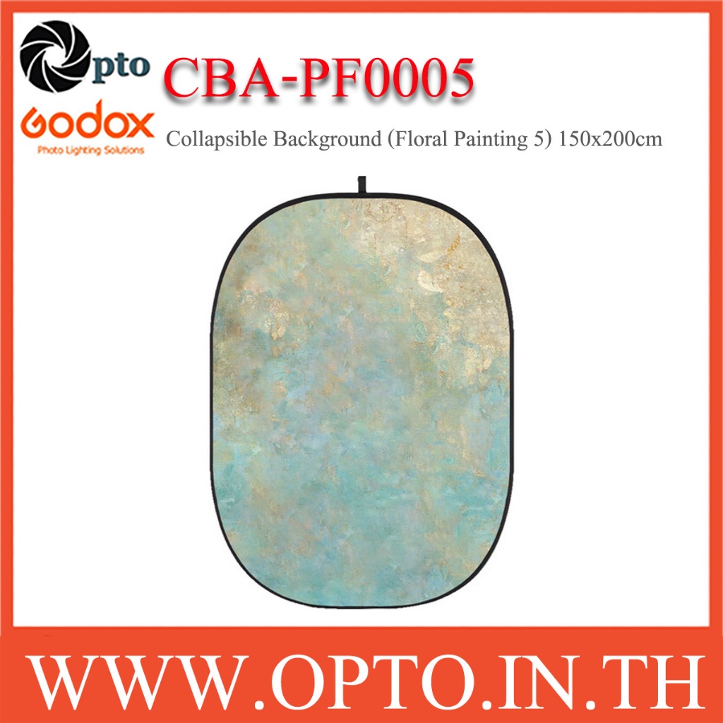 Godox CBA-PF0005 5 x 6' (1.5x2m) Collapsible Background (Floral Painting 5) PF0005