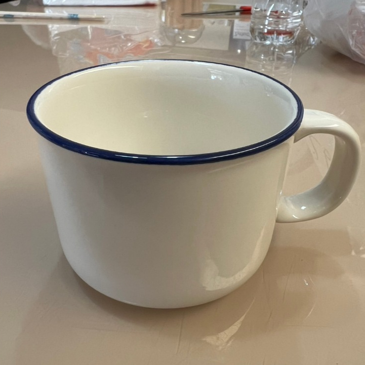แก้วมัค แก้วลายสังกะสี ขนาด9.5x6.5cm หรือ 12oz เซรามิกเนื้อสโตนแวร์ Stoneware ออกใบกำกับภาษีได้ รหัส121224
