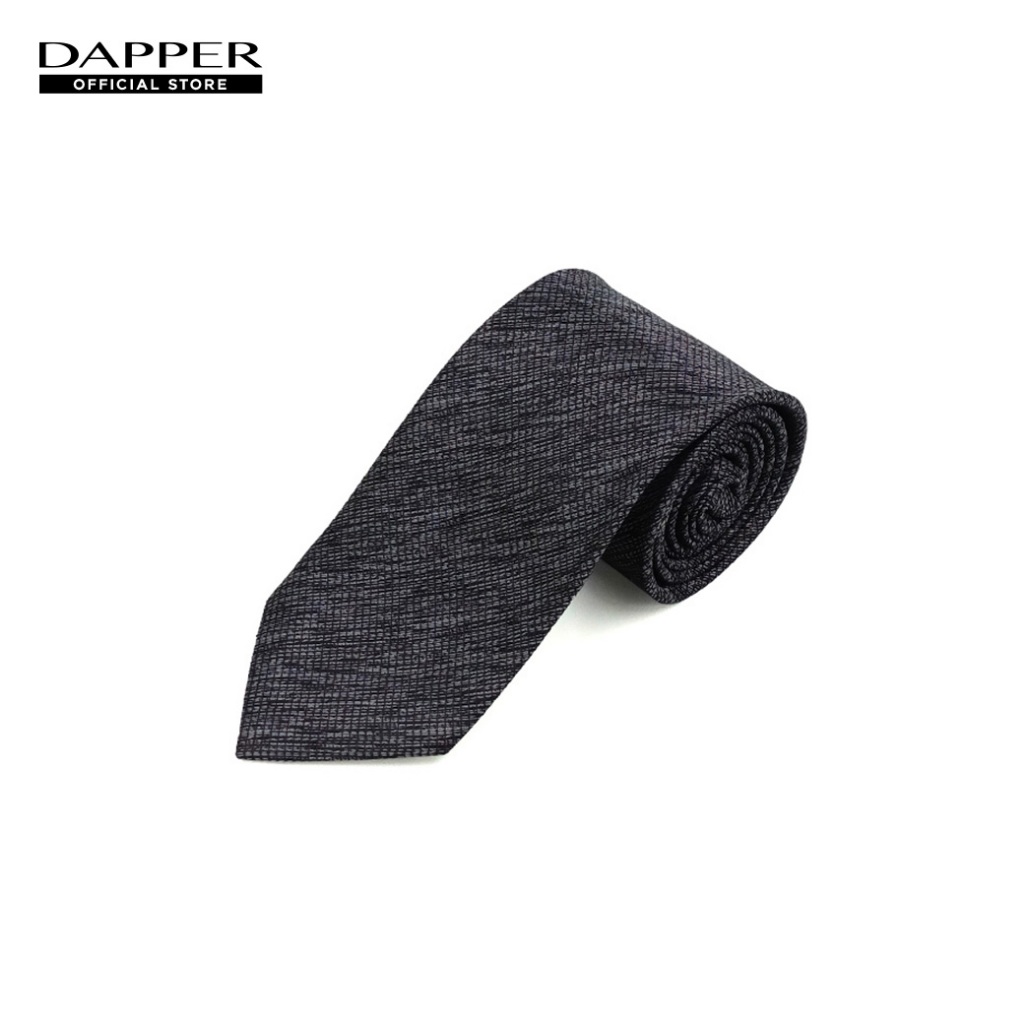 DAPPER เนคไท 7.5 cm Black Melange Tie สีดำ (TI/BK/813RJ1)