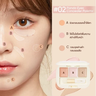 JUDYDOLL THREE-COLOR CONCEALER PALETTE จูดี้ดอล ทรีคัลเลอร์ คอนซีลเลอร์ พาเลท
