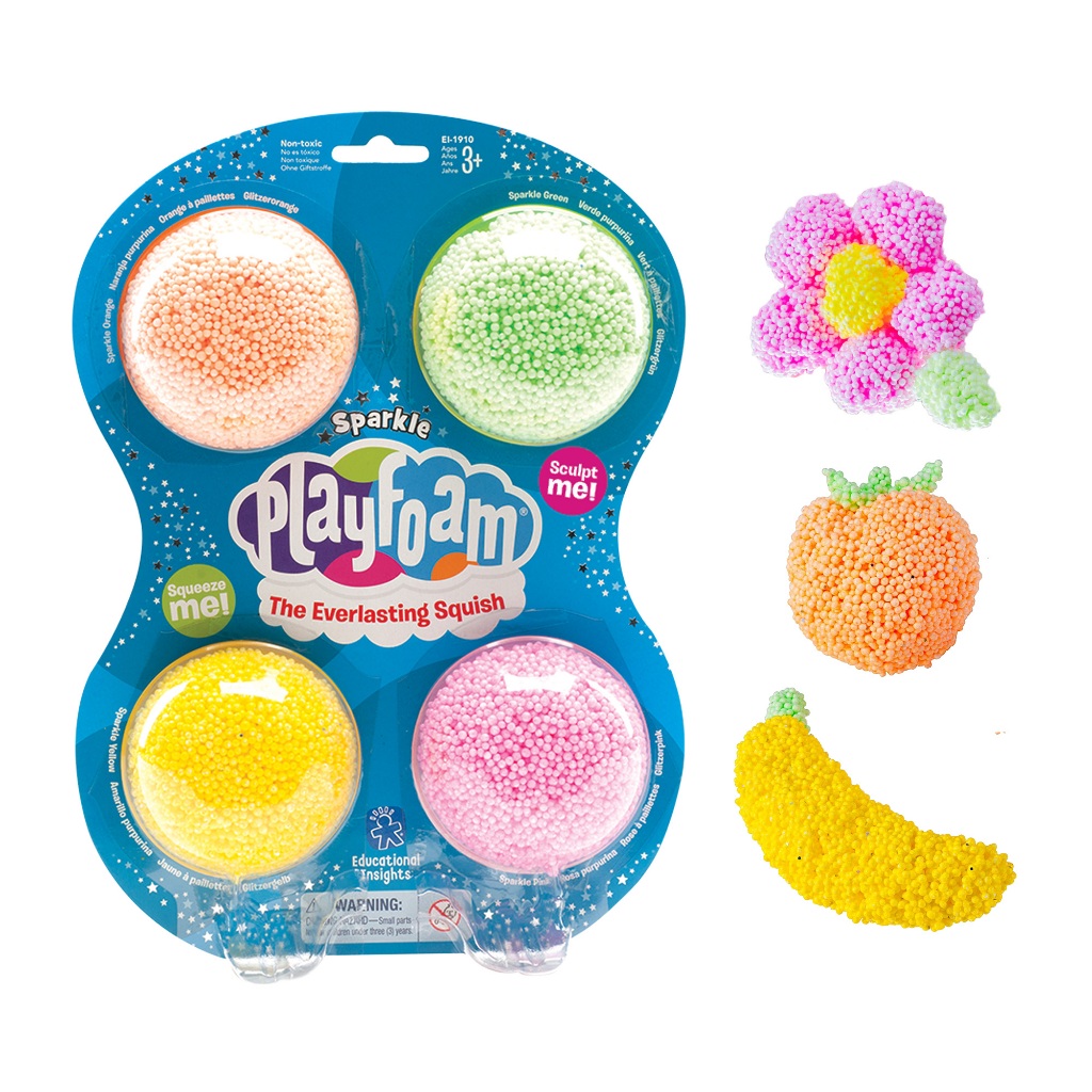 [อายุ 3+]**Playfoam® Sparkle 4-Pack**[ Educational Insights ]