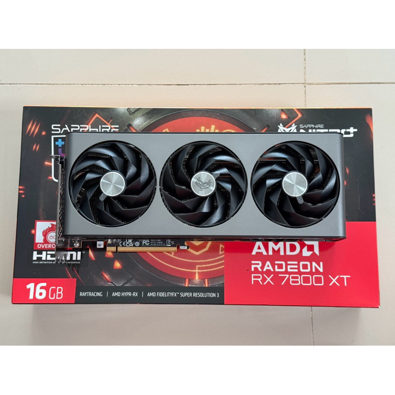 RX7800XT 16GB SAPPHIRE NITRO+ OC ตัว TOP มือสอง ประกันศูนย์ไทย