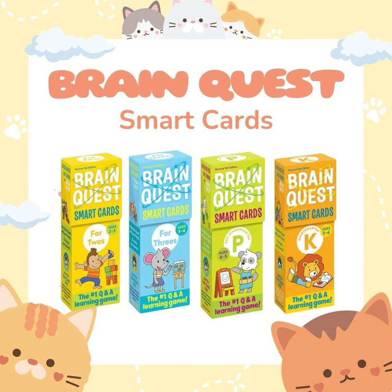 Brain Quest Smart Card เกมการ์ดภาษาอังกฤษ สำหรับเด็ก ชุด 4 กล่อง