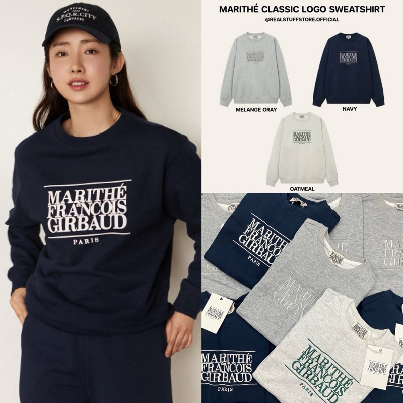 Marithe sweater คอลใหม่พร้อมส่ง!! เสื้อแขนยาวสเวตเตอร์ ลายมาพร้อมงานปัก ตามแบบช็อป