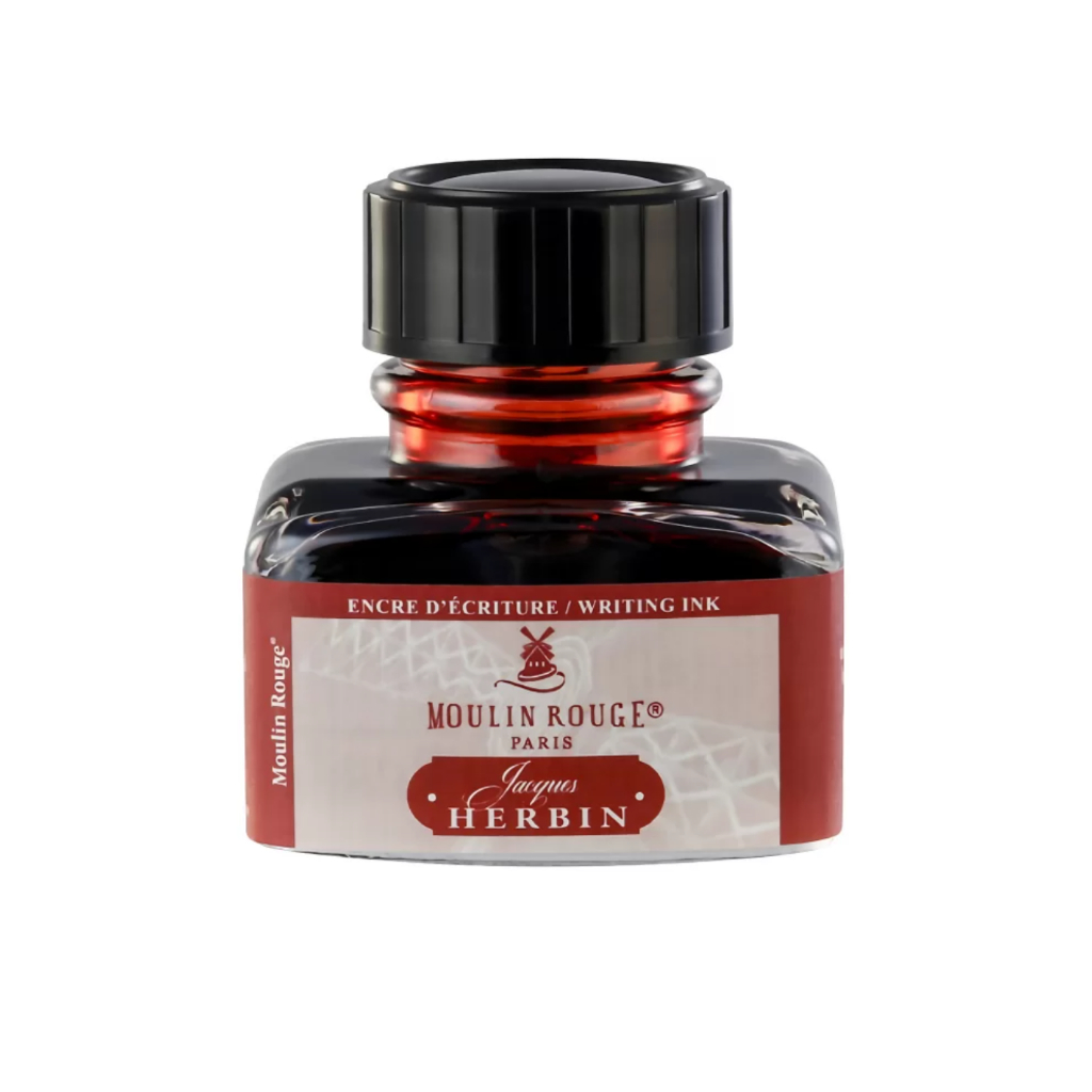 J HERBIN Writitng ink – moulin rouge 30 ml paris (C13827T) / น้ำหมึกสำหรับปากกาหมึกซึม สี moulin rouge ขนาด 30ml