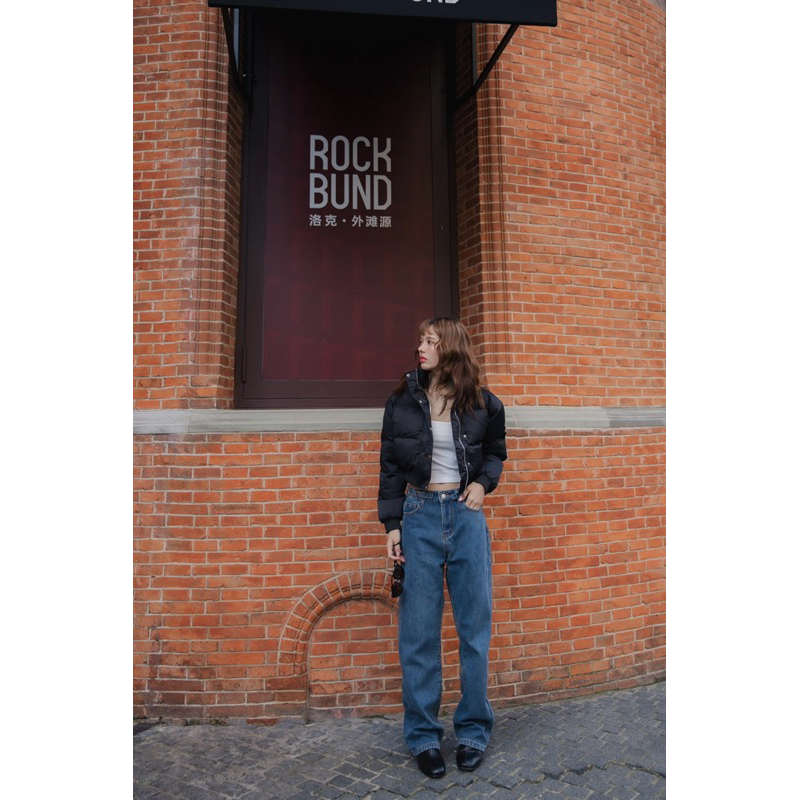 SW13 กางเกงยีนส์บุขนทรงขากระบอก (Minus Jeans) - รูปที่ 2