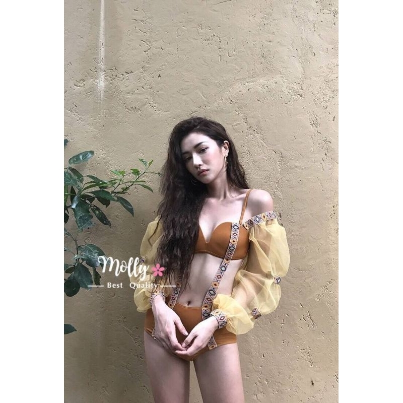 New 🧡🌼  Bikini สุดหรูหรา SZ.S เกาหลีเกาใจ ไฮโซแบบสุดๆ🧡🌼