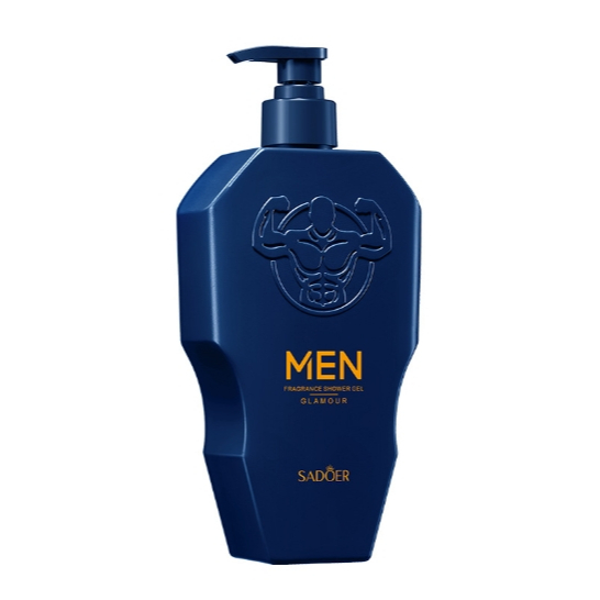 SADOER MEN FRAGRANCE SHOWER GEL GLAMOUR เจลอาบน้ำ กลิ่นผู้ชาย สูตรผู้ชาย อุดมไปด้วยฟองนุ่ม (500 ML.)
