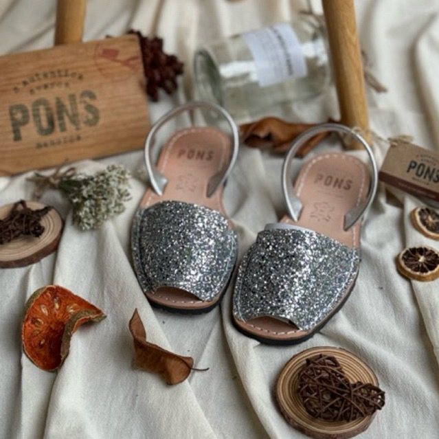 รองเท้า Pons รุ่น 510 สี Glitter Plata A.Plata(G-005)