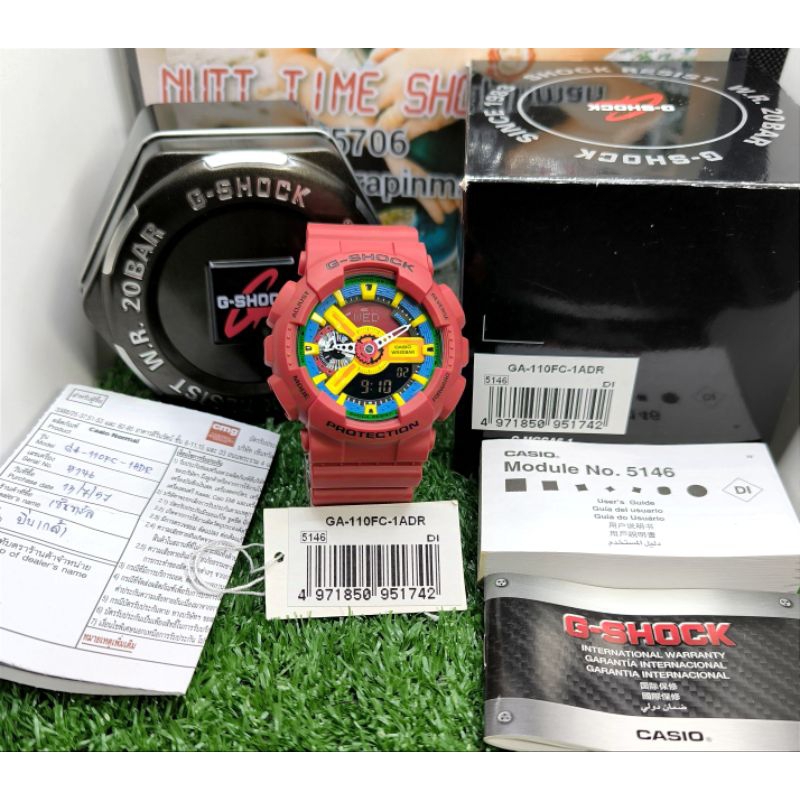 G-Shock มือสองรุ่น❤️GA-110FC-1A💙💛เลโก้แดง