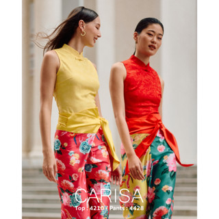 เสื้อแขนกุด ลายจีน เนื้อผ้าแพรญี่ปุ่น  สวยมากค่ะ [4239]