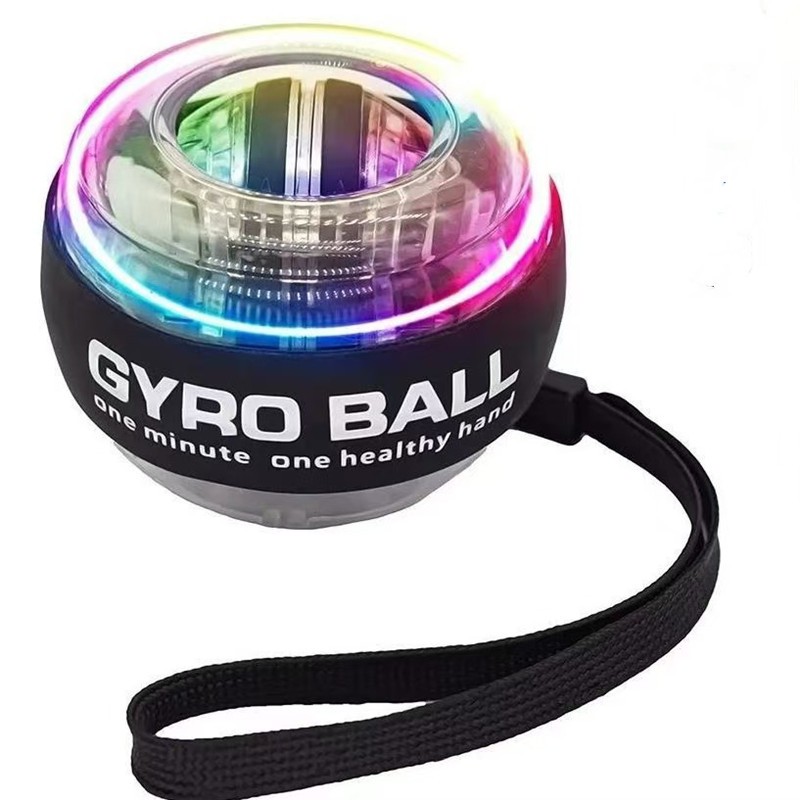 ลูกบอลบริหารข้อมือ LED ลูกบอลออกกำลังฝึกแรงไจโรสโคปแขนมือออกกำลังกายแขนหมุนออโต้บริหารแขนอุปกรณ์ฟิตเนสออกกำลังกาย