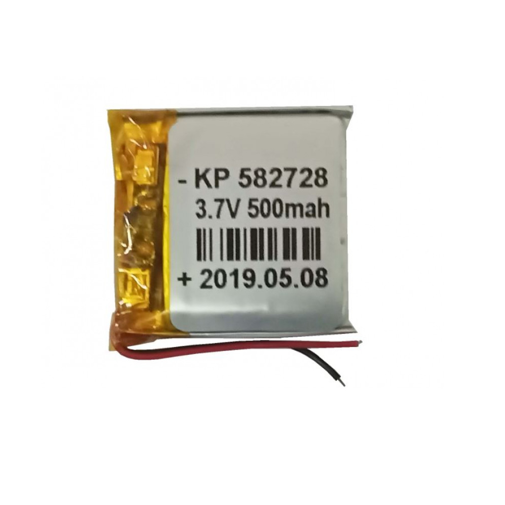 Li-Po 582728 mAh 3.7V 500mAh แบตเตอรี่แบบชาร์จไฟได้ลิเธียม สำหรับนาฬิกา สมาร์ทวอทช์ นาฬิกาเด็ก