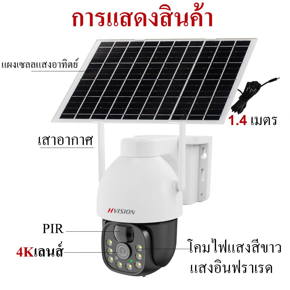 แพ็ดคู่ สุดคุ้ม! กล้องวงจรปิด ใส่ซิมเน็ต 4G CCTV กล้องใส่ซิม4G กล้องวงจรปิดโซล่าเซลล์ 4Kกลางคืนภาพสี