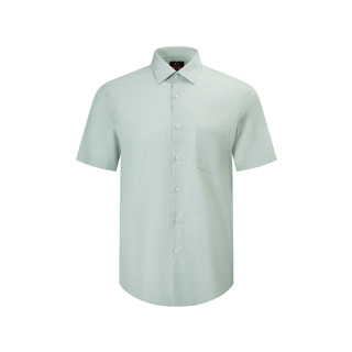 G2000 เสื้อเชิ้ตสีเทา (ภาพดูเขียว) แขนสั้นแบบทางการ ทรง Smar…