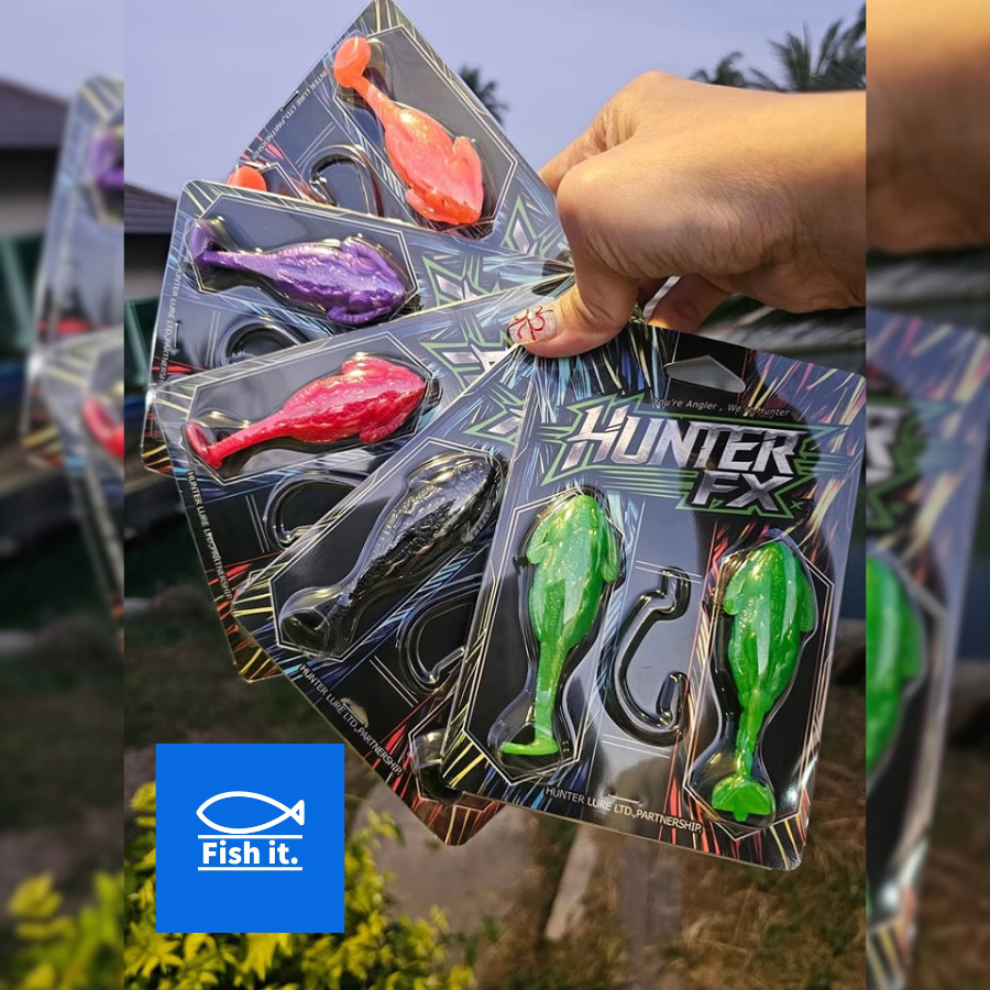 Hunter FX เหยื่อปลอม เหยื่อยาง เหยื่อผิวน้ำ ตกปลาช่อนปลา ชะโด