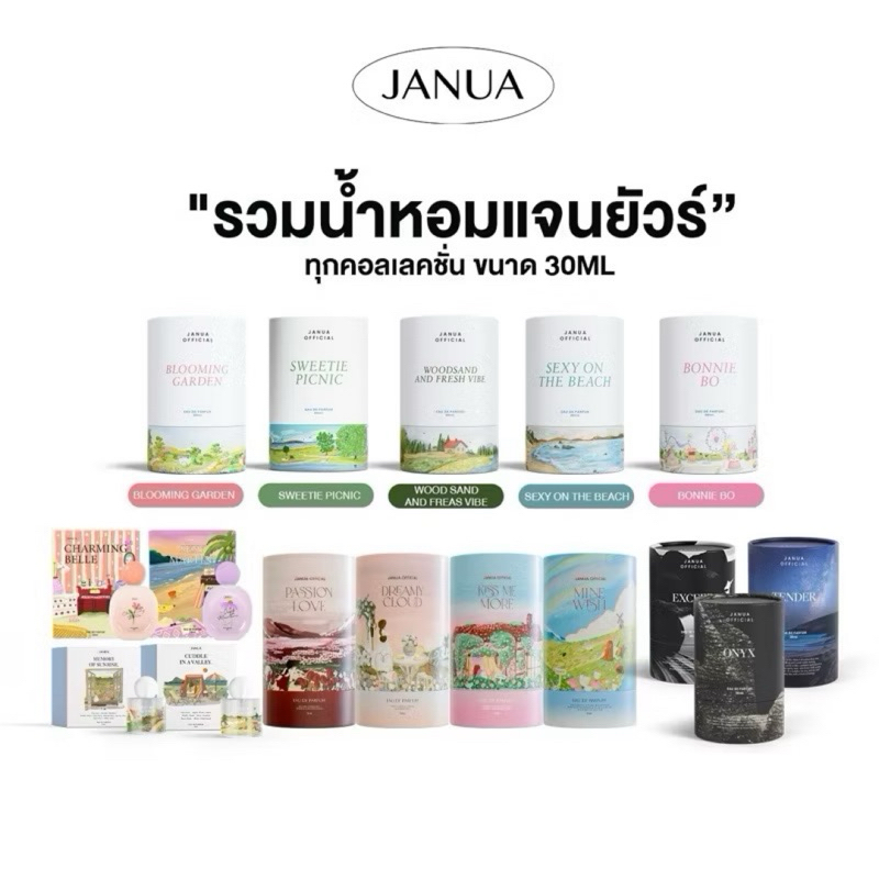 รวมน้ำหอมแจนยัวร์ พร้อมส่งของแท้ janua น้ำหอม sweetie sexy onyx น้ำหอมผู้หญิง น้ำหอมผู้ชาย