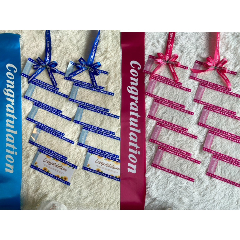 จับคู่ สายสะพาย+พวงมาลัย Congratulations (ถูกกว่า)