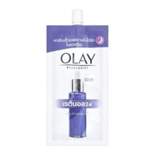 ( 1 ซอง) โอเลย์ รีเจนเนอรีส เรตินอล 24 ไนท์ เซรั่ม 6 มล. olay regenerist night serum 6 ml