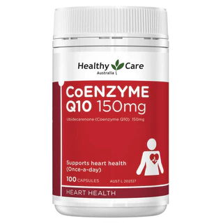 Healthy Care CoQ10 150mg 100 Capsules โคเอนไซม์คิวเท็น บำรุงสุขภาพหัวใจและหลอดเลือดหัวใจ