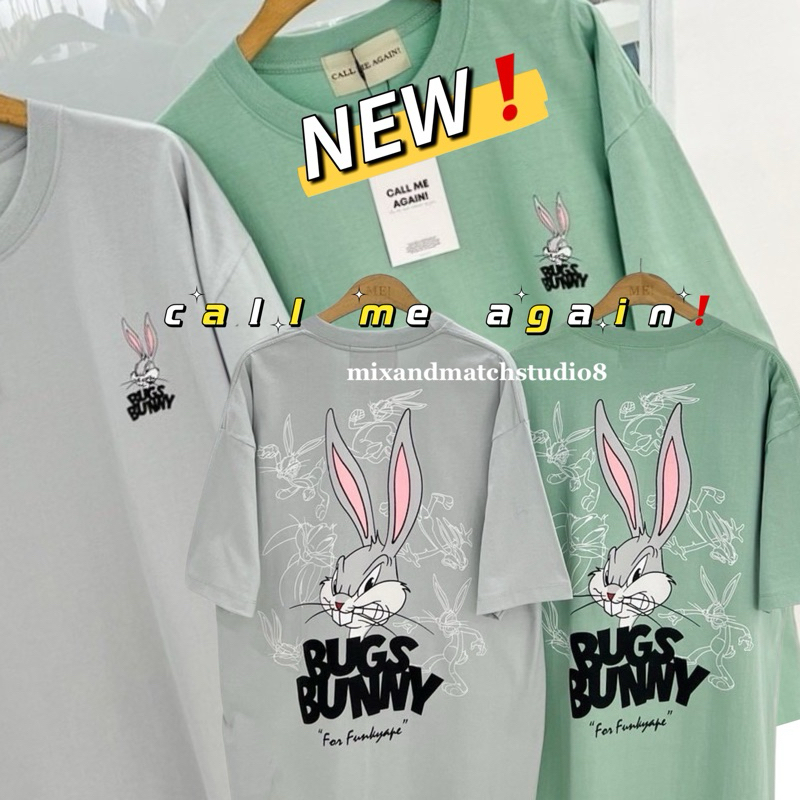Call Me Again เสื้อยืดโอเวอร์ไซส์ ทรงสวยๆ สกรีนแน่นๆ ใส่สบายๆ ผ้าคอตตอนเกาหลี ใส่ได้ทั้งชายและหญิง พร้อมส่ง