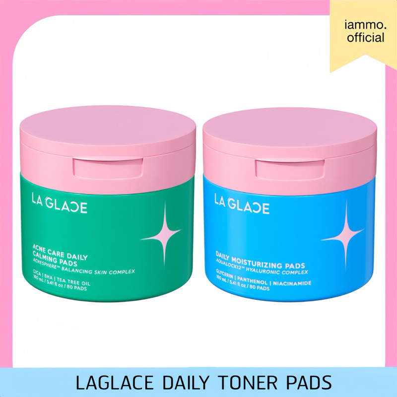 Laglace Daily Toner Pads/ Moisturizing/Acne 80 แผ่น แพดโทนเนอร์ลากลาส ลากลาส