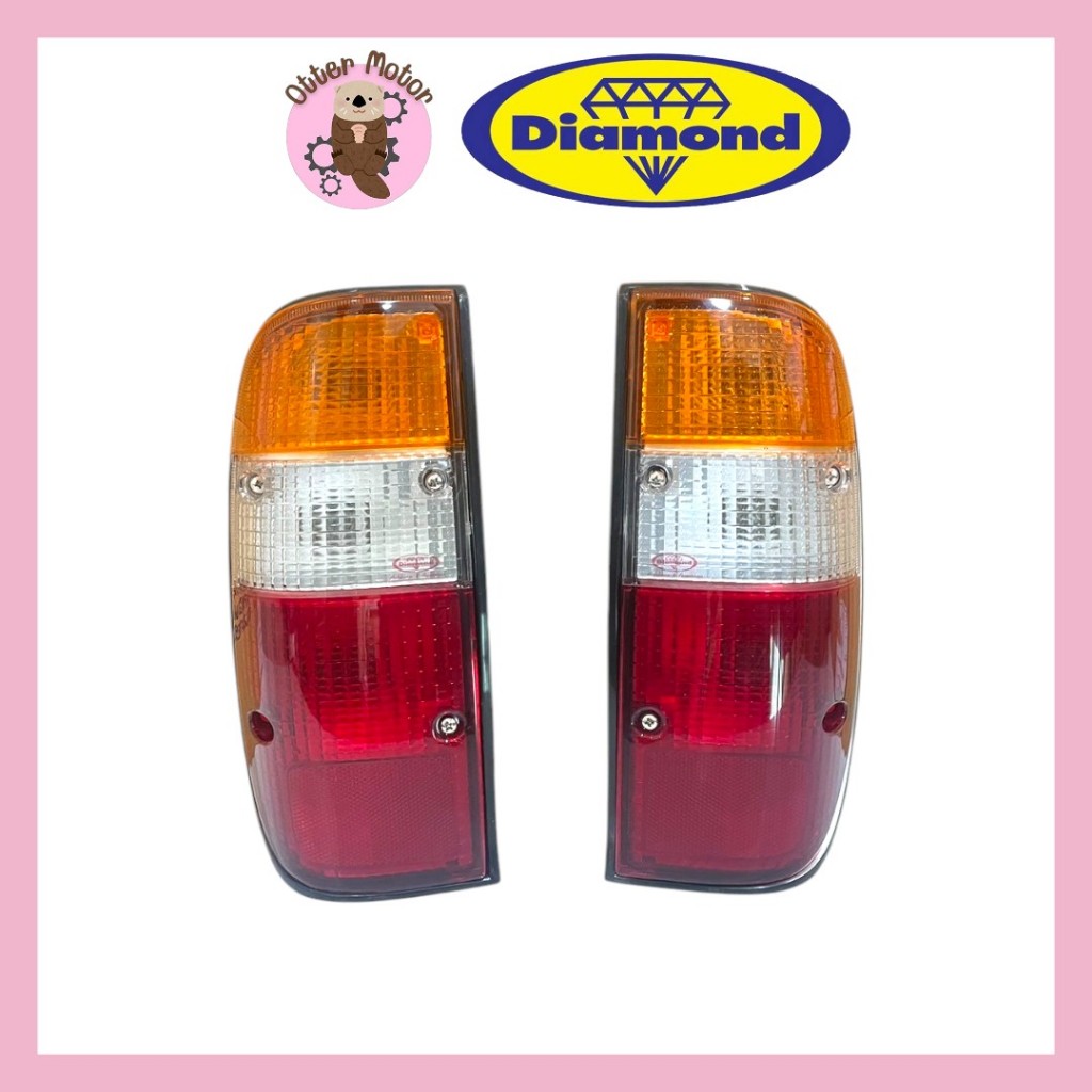 ไฟท้าย ฟอร์ดเรนเจอร์ 3 สี ฝาไฟท้าย ฟอร์ด Ford Ranger 1999-2001 ตราเพชร Diamond