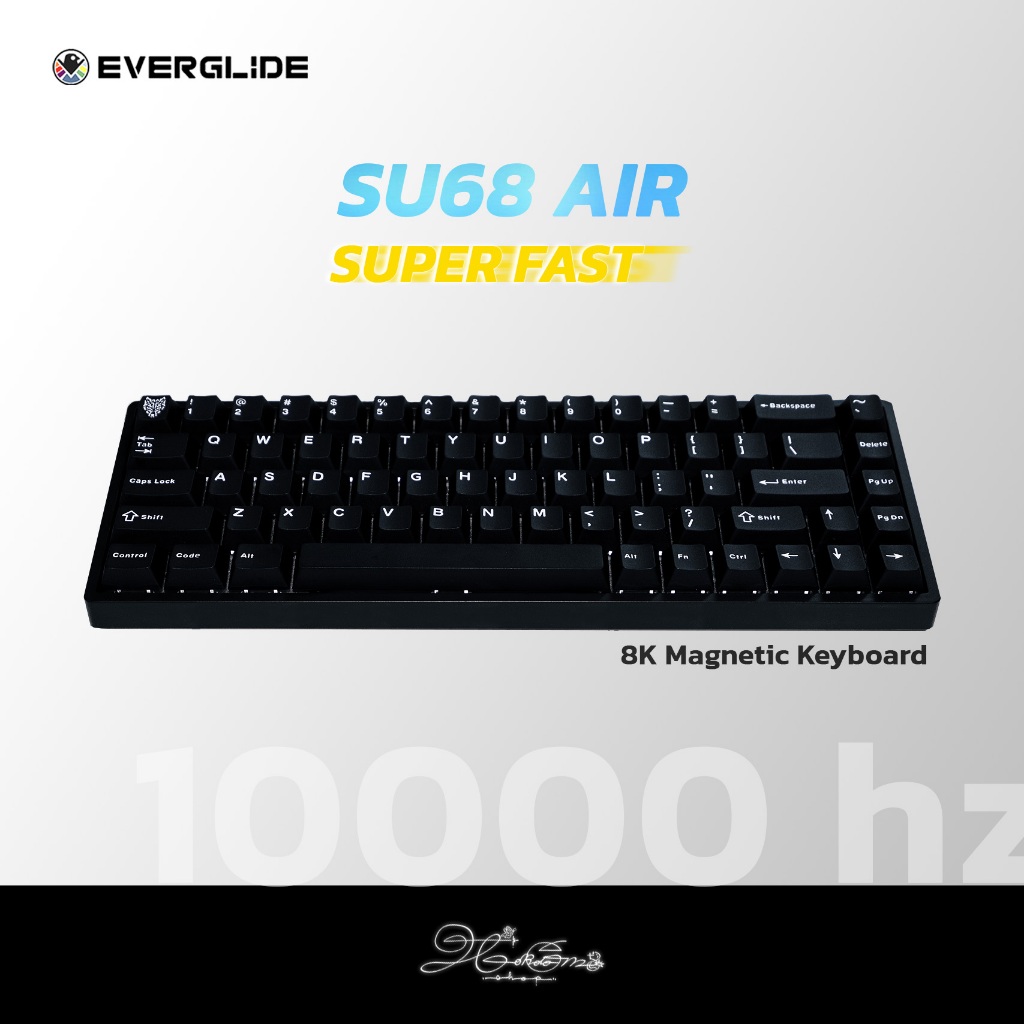 Everglide SU68 AIR (Skyline/MM Switch) Hall Effect Keyboard, Rapid Trigger 0.005mm, SOCD/Snap Tap *ก
