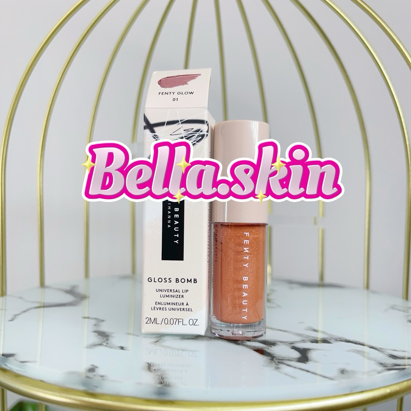 แท้💯  Fenty beauty gloss bomb universal lip luminizer 2ml. สี fenty glow