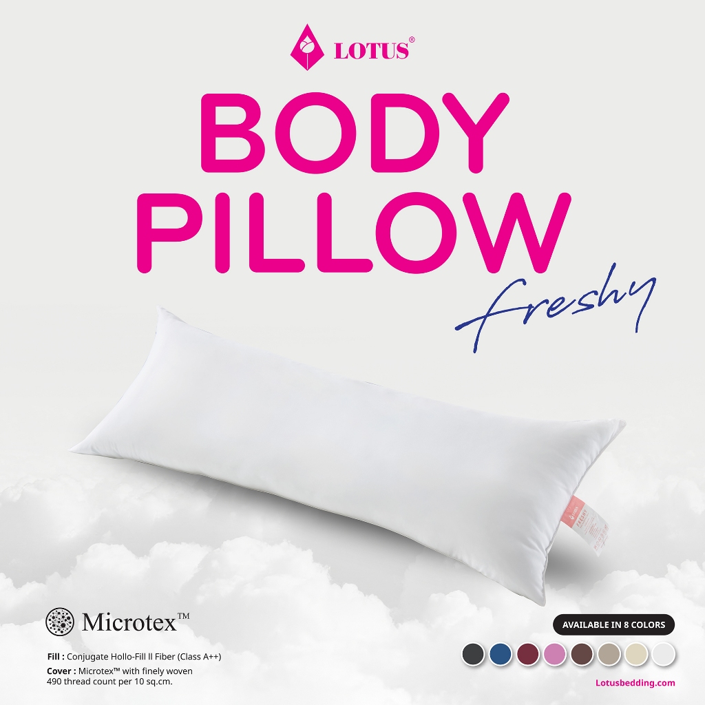 LOTUS หมอนบอร์ดี้ใยสังเคราะห์ รุ่น Freshy ส่งฟรี