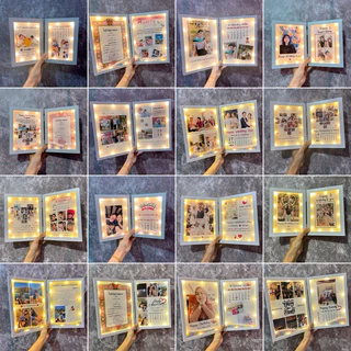 (พร้อมส่งจัดส่งถึงไวกว่าที่แจ้งในระบบ)กรอบพับ กรอบบานคู่โฟม+ไฟ กรอบรูปคู่ กรอบเขย่า กรอบบานพับโฟม มีไฟ 4x6/5x7/6x8/A4🎁
