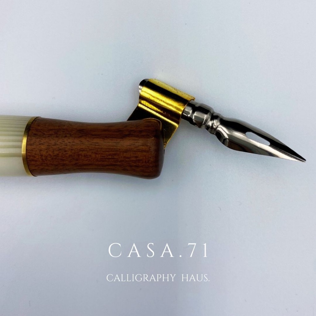 Calligraphy Marble Oblique Dip Pen
