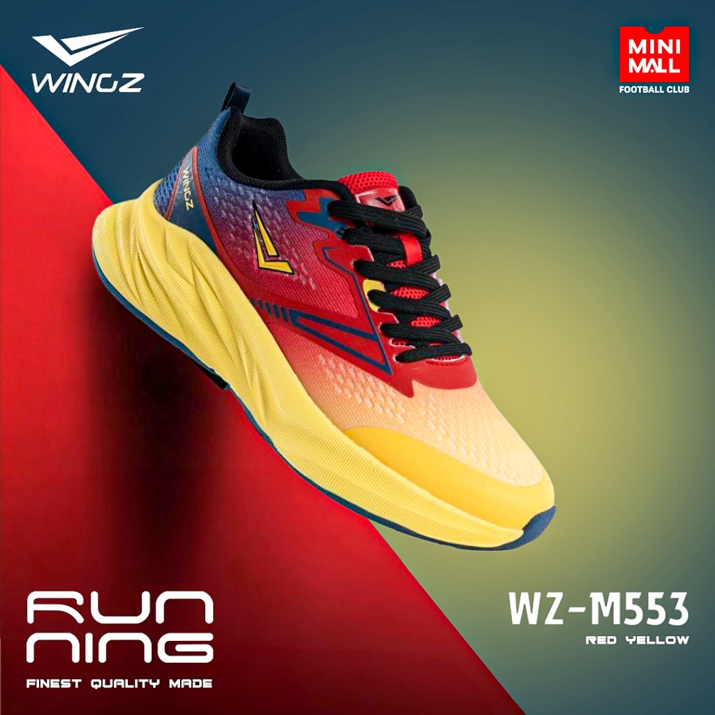 รองเท้าวิ่งผู้ชาย WINGZ RUNNING WZ-M553 รองเท้าวิ่งผ้าตาข่าย น้ำหนักเบา ระบายอากาศได้เป็นอย่างดี