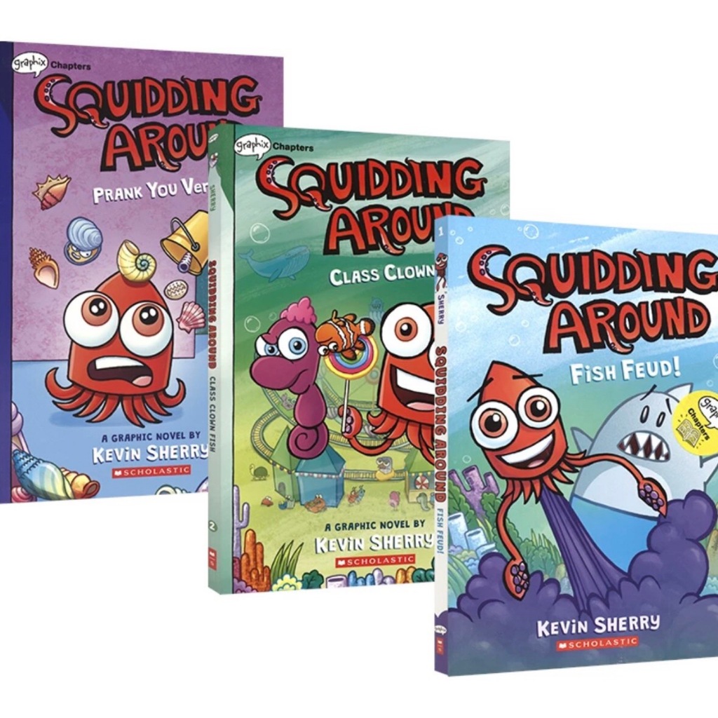 Comics Books Squidding Around ชุด 3 เล่ม ปกบาง พร้อมส่ง การ์ตูนเด็กเล็ก children comic book ภาษาอังกฤษ