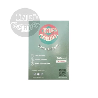 IngsCards Sleeve สลีฟ ซองใส ใส่การ์ดบอล (1 แพค 100 ใบ)