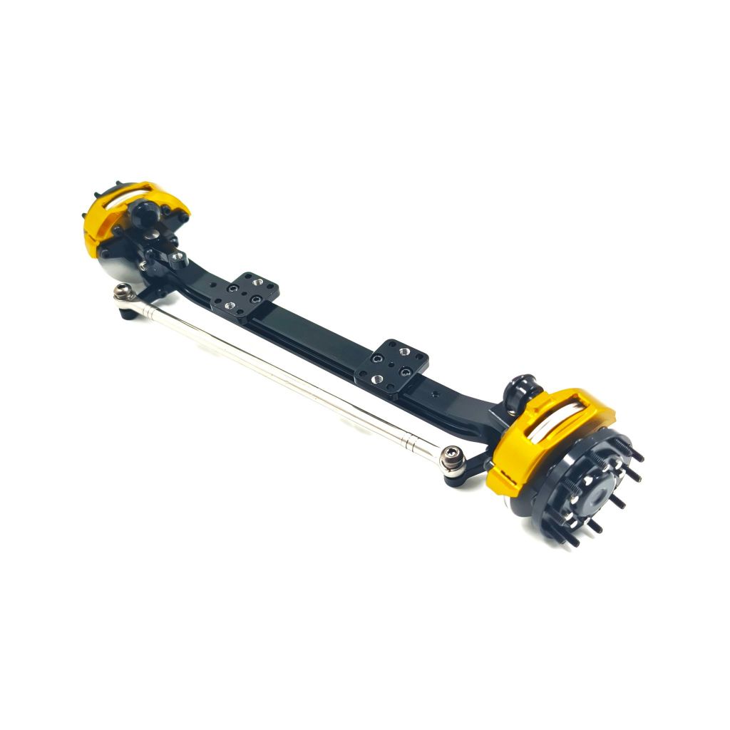 Front Axle with Brake Calipers for 1/14 Tamiya RC Truck Trailer Tipper Scania MAN Benz Volvo Car Diy