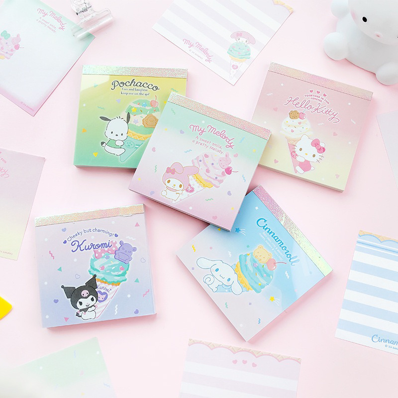 Sanrio ใหม่ กระดาษโน้ตฉีก ไอศครีม D937