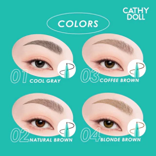 Cathy Doll Needie Eyebrow Pencil นีดดี้อายบราวเพ็นซิล ดินสอเขียนคิ้ว หัวเล็ก 0.028กรัม ดินสอเขียนคิ้วแบบหัวหมุนออโต้