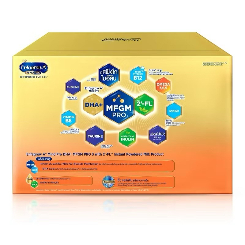 นมผง Enfagrow A+ MIND PRO สูตร 3 (แบบแบ่ง 1 ซอง )