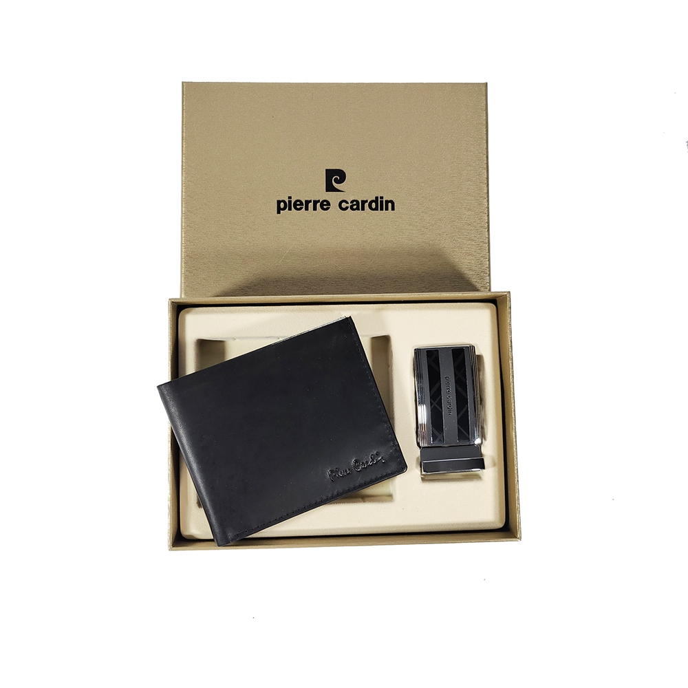 Pierre Cardin Gift set กิ๊ฟเซ็ทกระเป๋าธนบัตร+เข็มขัด รุ่น GGV22D-7