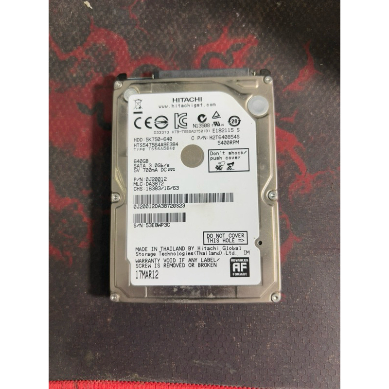 Harddisk HITACHI 500GB 2.5